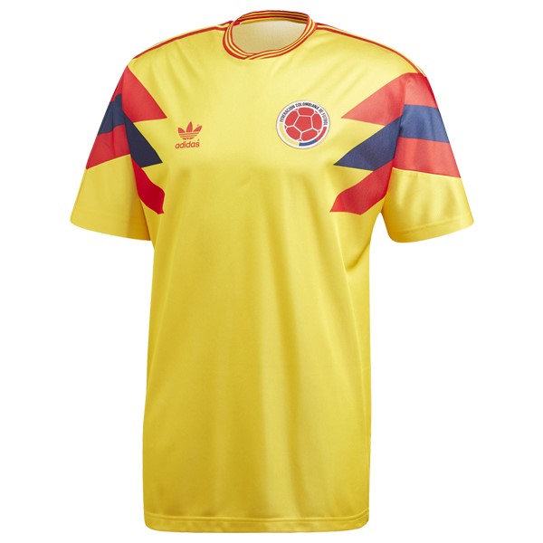 Authentic Camiseta Colombia 1ª Retro 1990 Amarillo